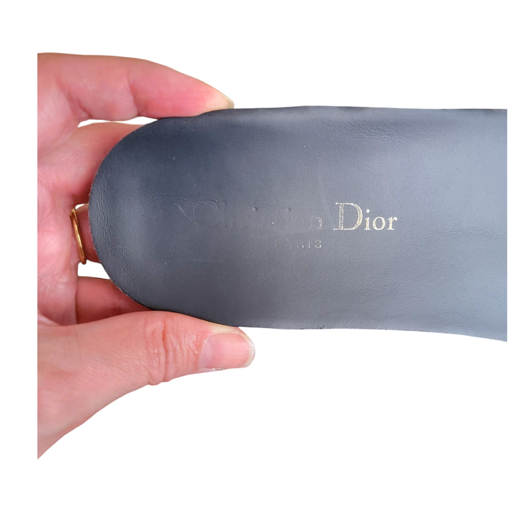 Christian Dior Walk N’ Dior J’Adior Blue Gray Camo Knit Sneakers 37.5 / US 7.5 - Picture 8 of 9